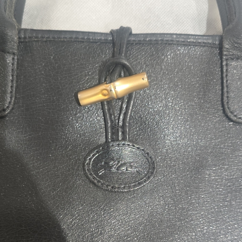 Longchamp Black Satchel with Structured Design - Picture 2 of 9